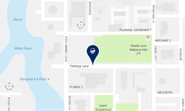 Map showing the location of Kinship Co. on Flinders Lane in Melbourne.