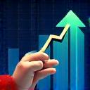Graph showing upward trend of success.