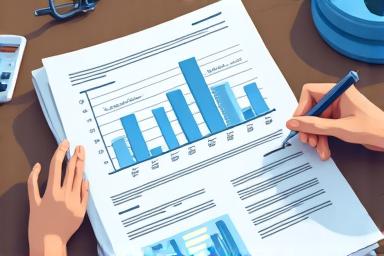 Illustration of a strategic document with a pen.