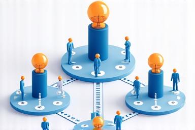 Illustration of an organizational chart.